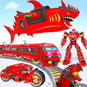 Shark Robot Transform Bike  screenshots 1