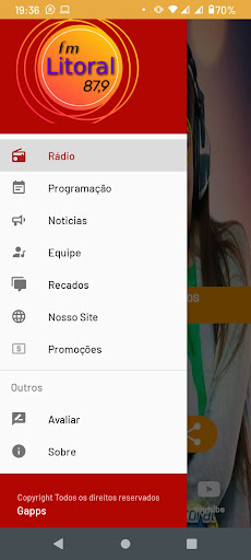 Radio Litoral FM Natal Screenshot 1 - AppWisp.com