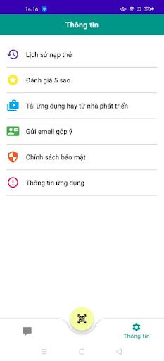 Quét mã nạp thẻ cào Viettel Screen 3