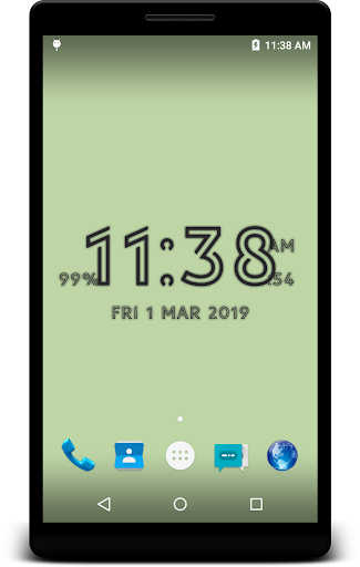 Android application Digital Clock live wallpaper screenshort