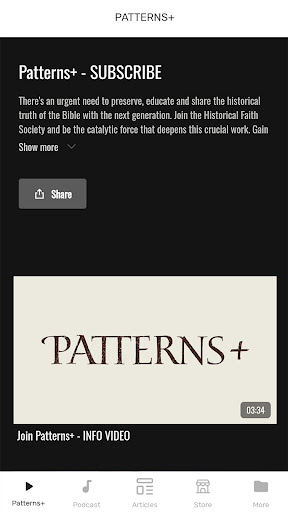 Android application Patterns of Evidence screenshort