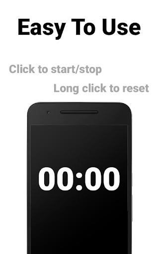 Android application Simple, Big Timer screenshort