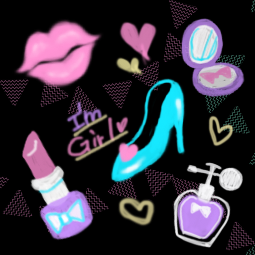 Cute Wallpaper Neon Kiss logo