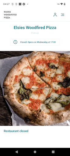 Android application Elsie's Woodfired Pizza screenshort