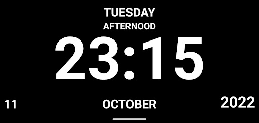 Android application Clock screenshort