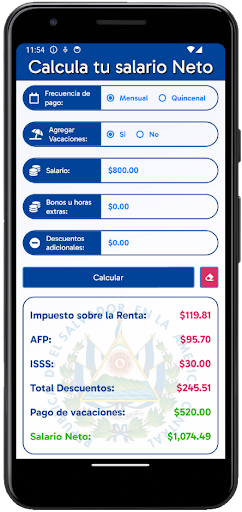 Mi Salario sv - El Salvador Screen 3