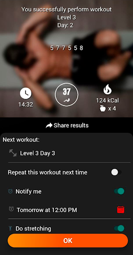 Screenshot of 300 Abs workout plan