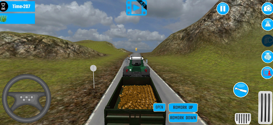 Вождение трактора на ферме