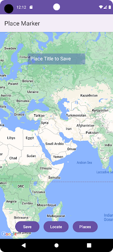 Android application Geo Pointer screenshort