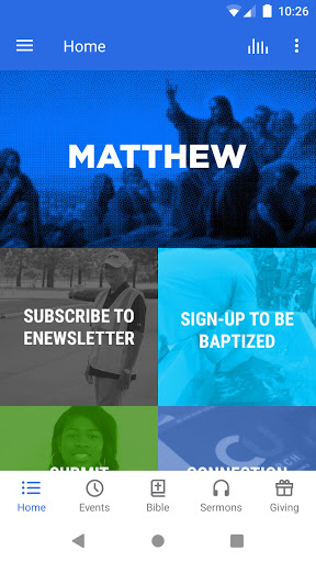 Android application CU Church screenshort
