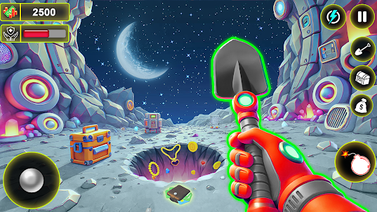 Space Mining 3D: Moon Digging
