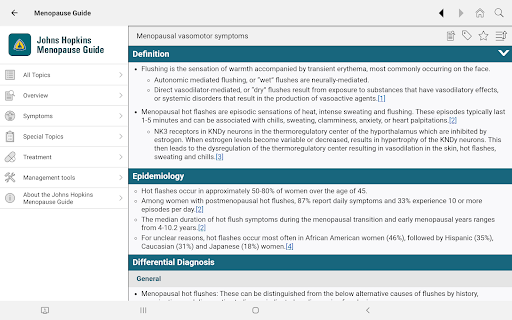 Johns Hopkins Menopause Guide screenshot 8