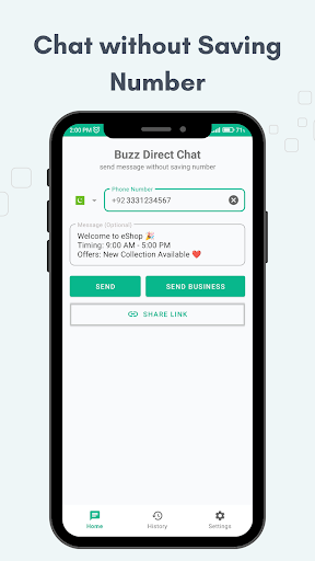 Android application Buzz Direct Chat screenshort