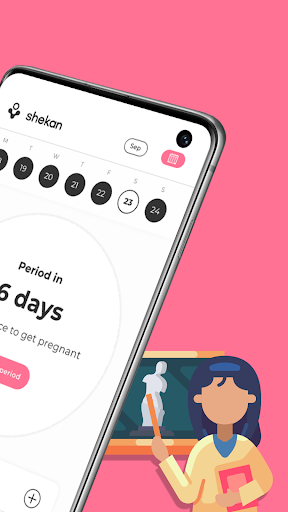 Shekan | Period & cycle diary Screen 2