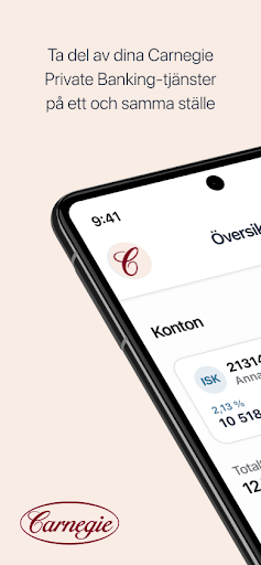 Android application Carnegie Private Banking screenshort