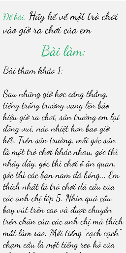 Android application Tập Làm Văn 2 - Văn Mẫu 2 screenshort
