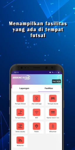 Booking Futsal System Screen 3