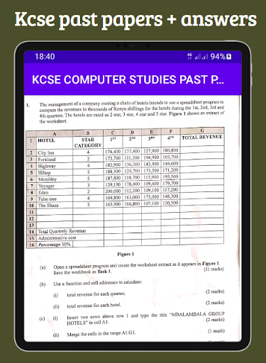 Computer studies Kcse papers. Screen 3
