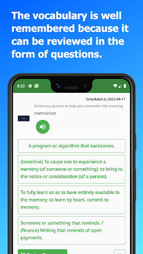 Dictionary to remember - DiQt Screen 3
