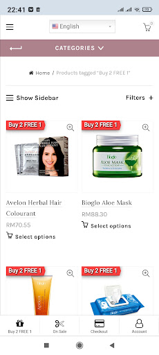 eCommerce App Demo Screen 3