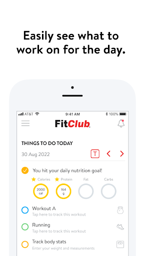 Screenshot of FitClub Members