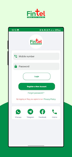 Android application Fintel screenshort