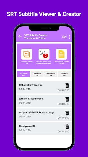 SRT file Subtitle Translator Screen 2