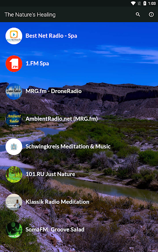 Android application The Nature's Healing - Radio screenshort