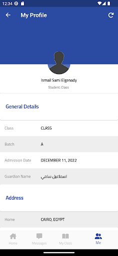 Android application ERP+ Student screenshort