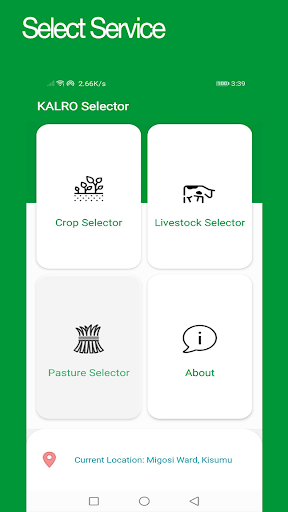 KALRO Selector Screen 2