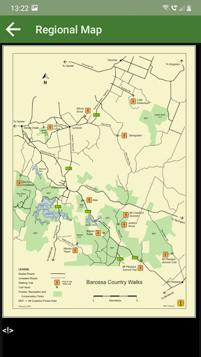 Android application Barossa Country Walks screenshort