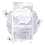 Silver Glass Apple Keyboard Theme icon