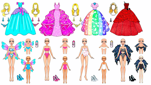  Cut Out Paper Dolls for Girls: 5 Fashion Activity Book