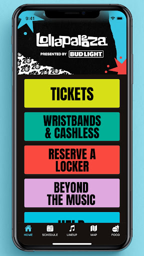 Android application Lollapalooza USA screenshort