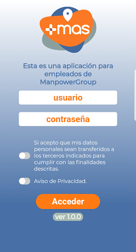 Android application MAS screenshort