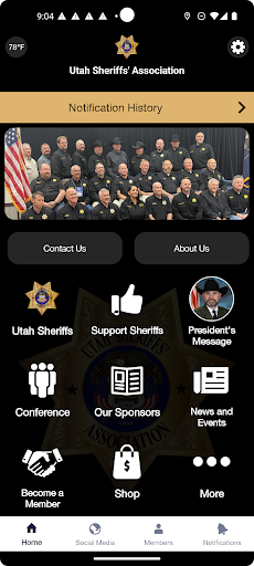 Android application Utah Sheriffs' Association screenshort