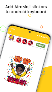 AfroMoji: African Afro Emoji Stickers Black Screenshot