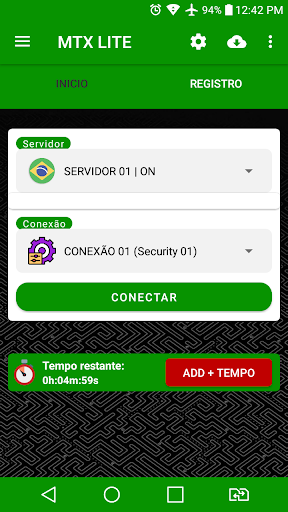 Android application MTX LITE screenshort