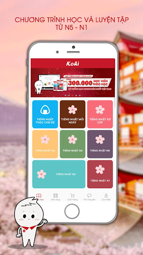 Học tiếng Nhật cùng Kohi Screenshot 1 - AppWisp.com