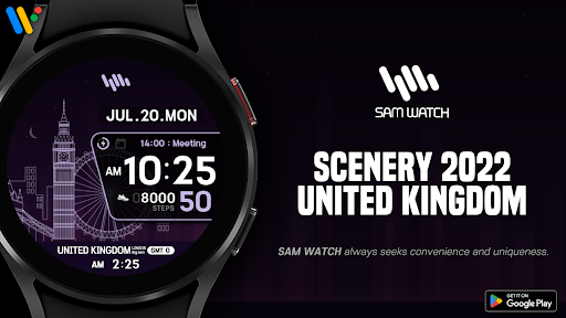 Android application SamWatch Scenery 2022 UK screenshort
