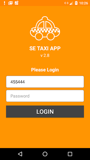 S E Taxi Driver App Screen 2