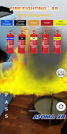 Android application Fire Fighting Practice-AR screenshort