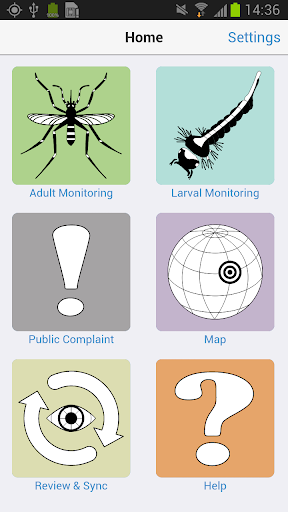 Android application Mosquito Monitoring screenshort