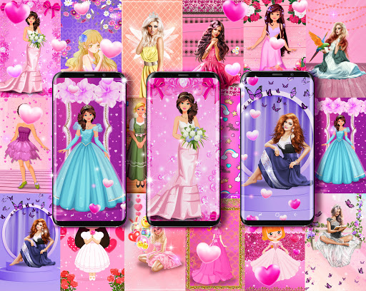Android application Doll princess live wallpaper screenshort