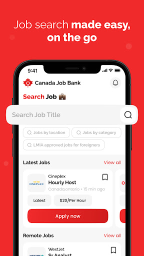 Android application Jobs in Canada - Job Search screenshort