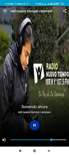 Android application red nuevo tiempo caranavi screenshort