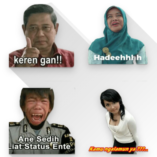 Stiker WA Perang Gambar Lucu Uye WAStickerApps دانلود در ویندوز