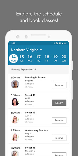 Android application Good Sweat screenshort