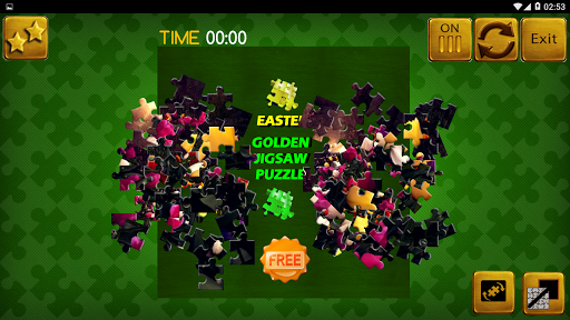 EASTER GOLDEN JIGSAW PUZZLE FREE