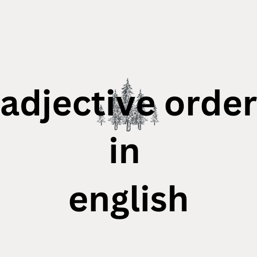 adjective order logo